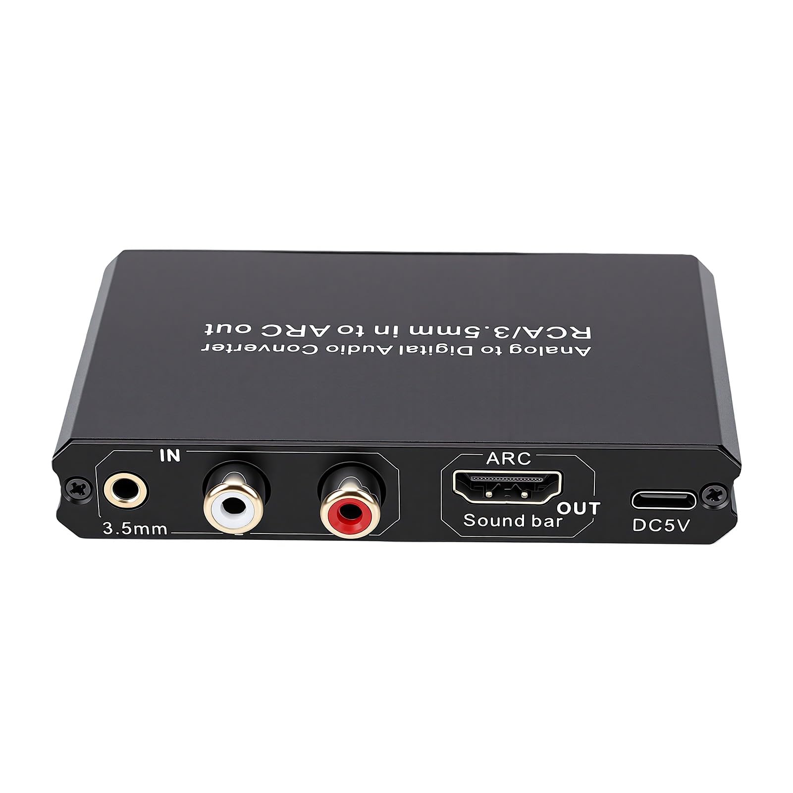 Generic Convertisseur de Son Analogique-numérique, Compact, Durable, Plug and Play pour Cinéma Maison, Alliage D'aluminium, 1 unité