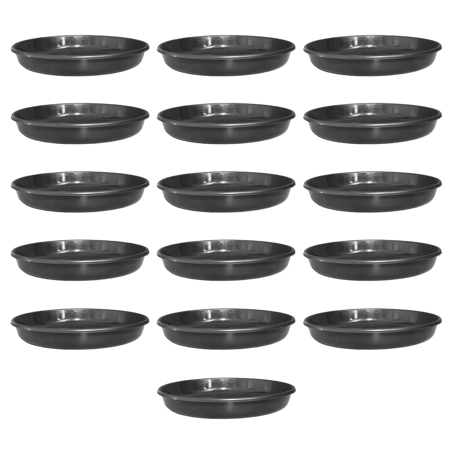 Black Plant Saucers - Pack of 12 -10