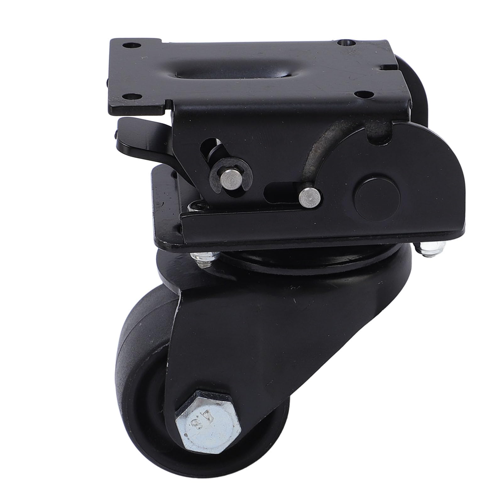 Fabater Front Caster Wheel For Packout Rolling Tool Box – Carbon Steel, 360° Rotation, Easy Push Design, No-Drill Install