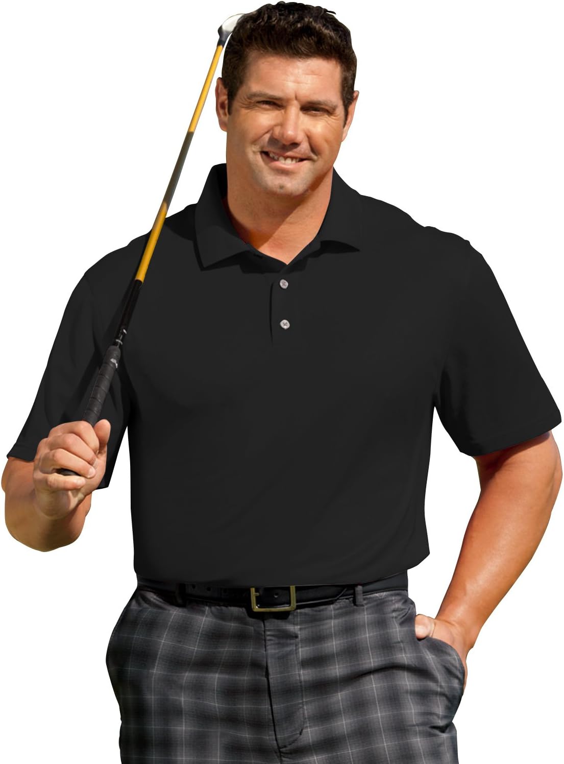 Reebok Performance Solid Polo Black 6XLT