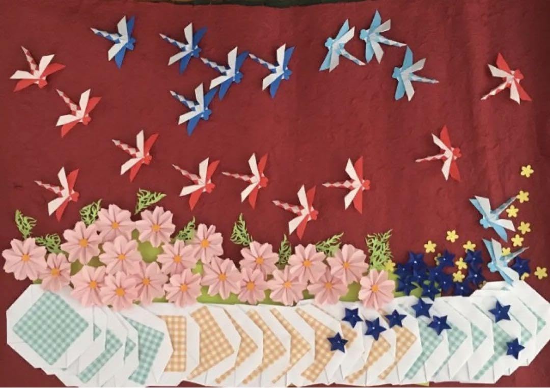 マシュマロさま専用☆9月の壁掛け Amazon.co.jp: 秋の壁面飾り＊蜻蛉と立体コスモス桔梗＊ミニ