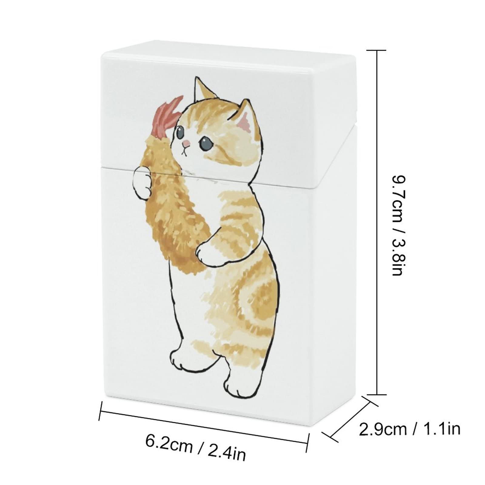 Amazon.co.jp: 水彩スカル 猫 天ぷら ネコ柄 タバコケース