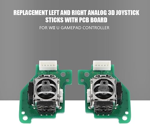 Miniatura 2 de Tangxi Joystick 3D para Wii U, izquierda y derecha analógica 3D joystick reemplazo para Wii U Gamepad Controller