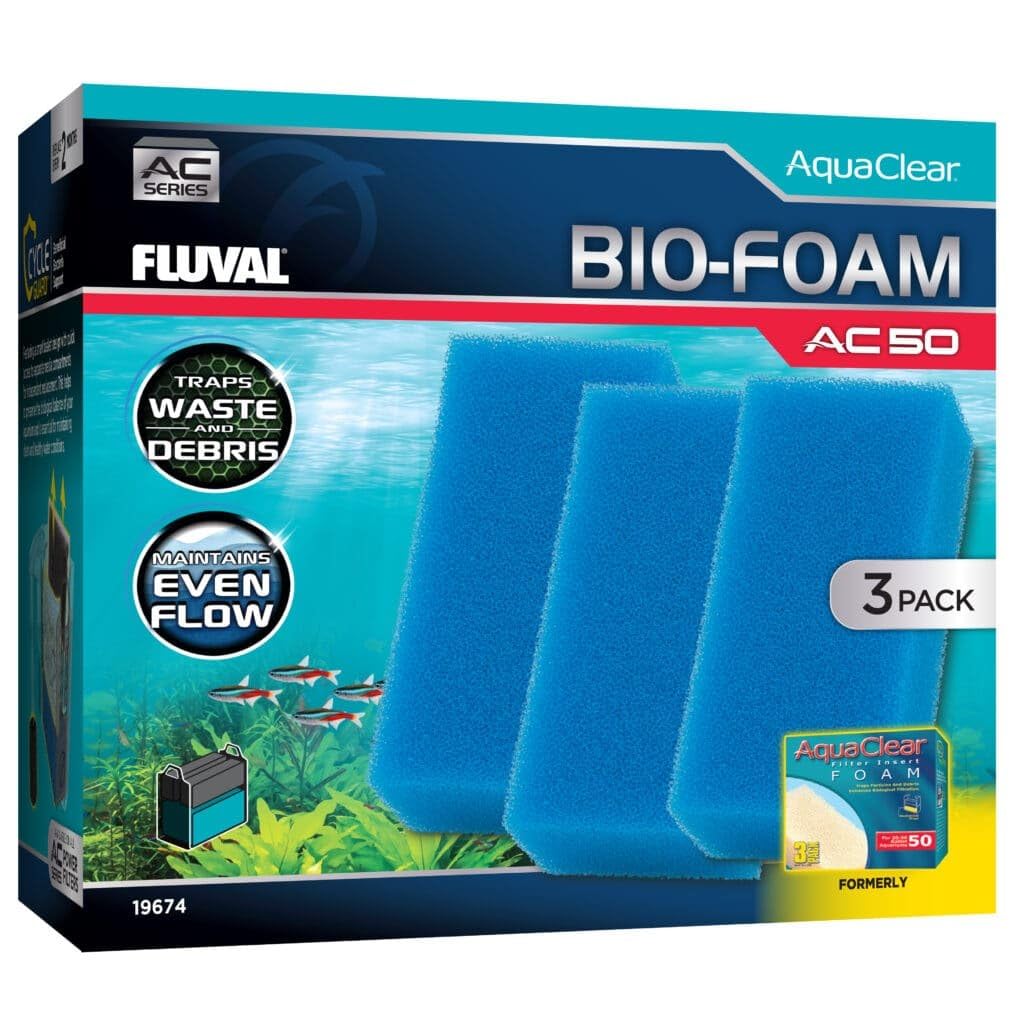 Filtro Zaino Fluval AquaClear AC50 - Per Acquari Fino A 200 Litri, Portata 757 L/h, Filtrazione A 4 Stadi (meccanica, Chimica, Biologica)