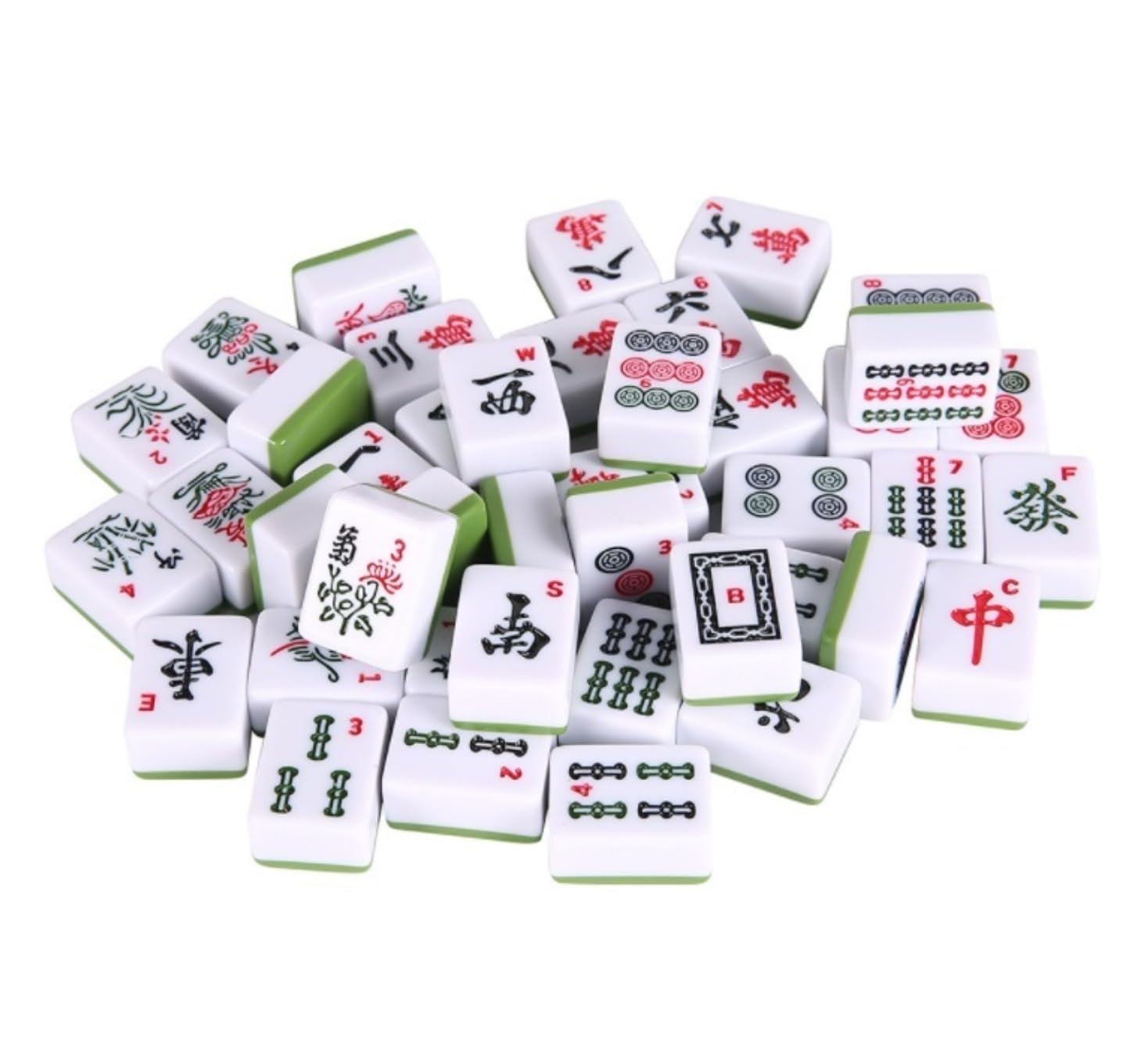 Chinesisches Mahjong Mah Jong, Chinesisches Mahjong, Klassisches Mahjong-Set, 144 Spielsteine ​​mit 2 Würfeln, for Zuhause, Familie, Wohnheim, Party Für Familie Reise Spiel