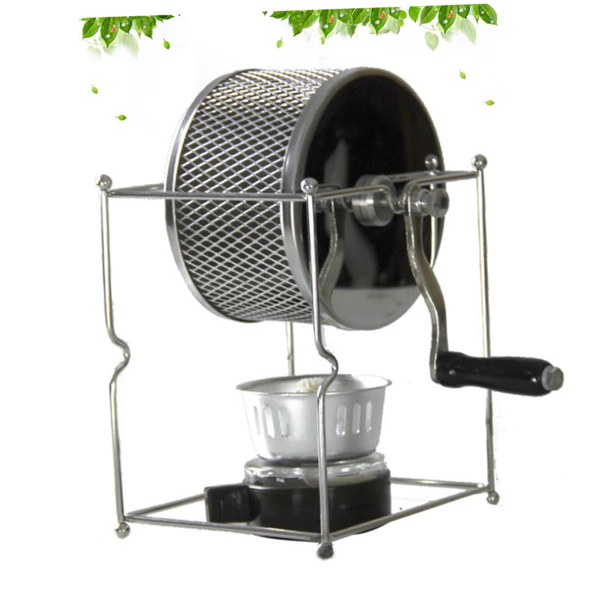 Moulin à café manuel OUNONA en acier inoxydable pour maison et voyage