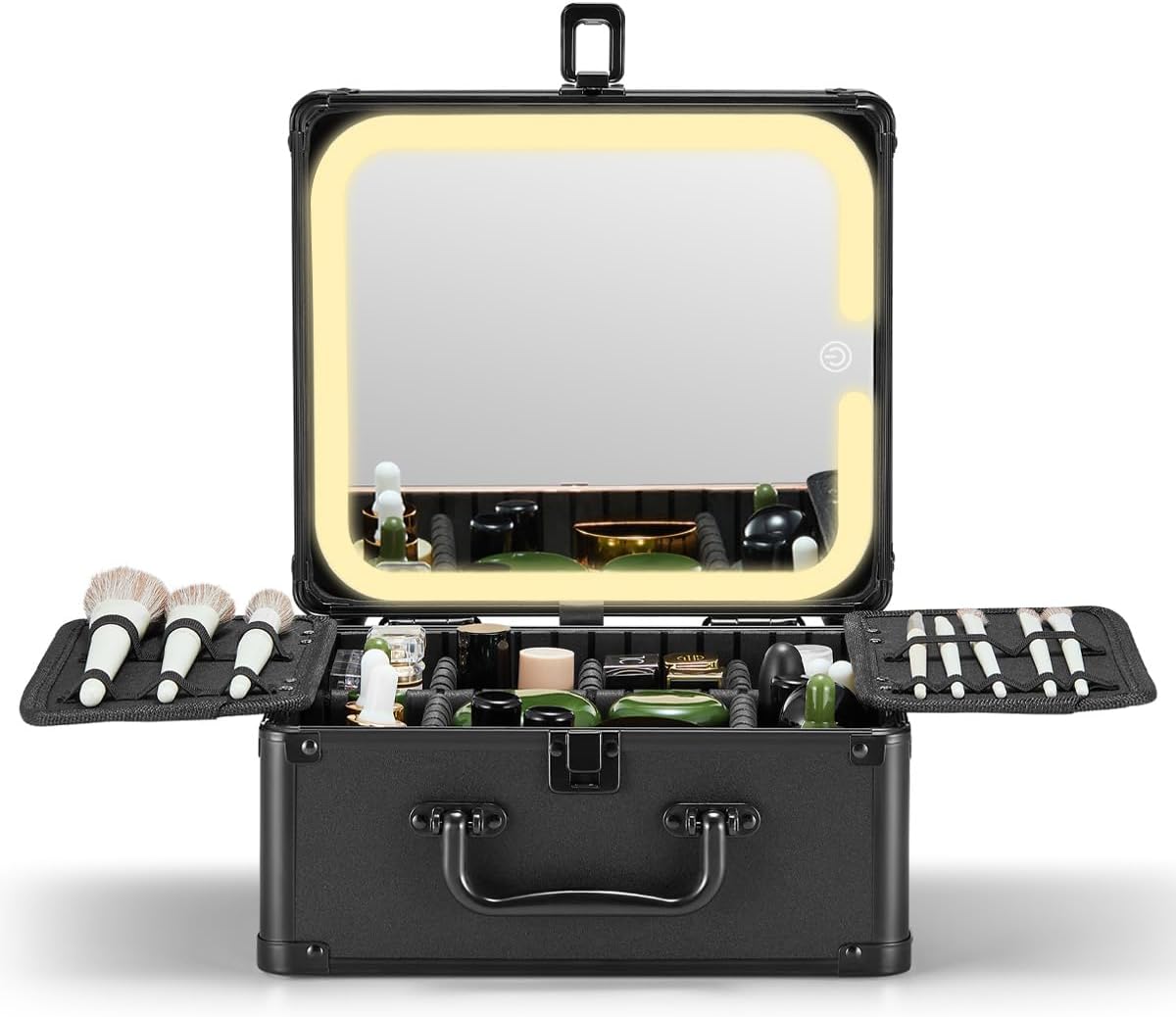 Qislee Makeup Box with A Detachable Lighted Mirror