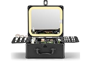 Qislee Makeup Box: A Lighted Mirror and Travel Case Essential