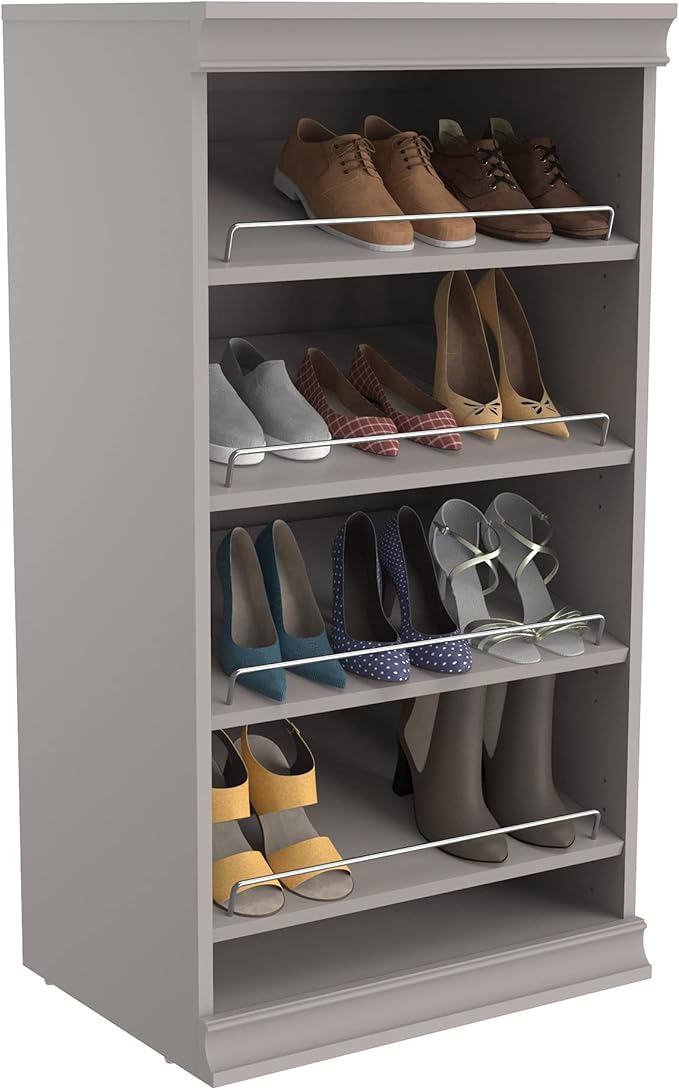 ClosetMaid 4609 Modular Storage Stackable Shoe Shelf Unit, Taupe