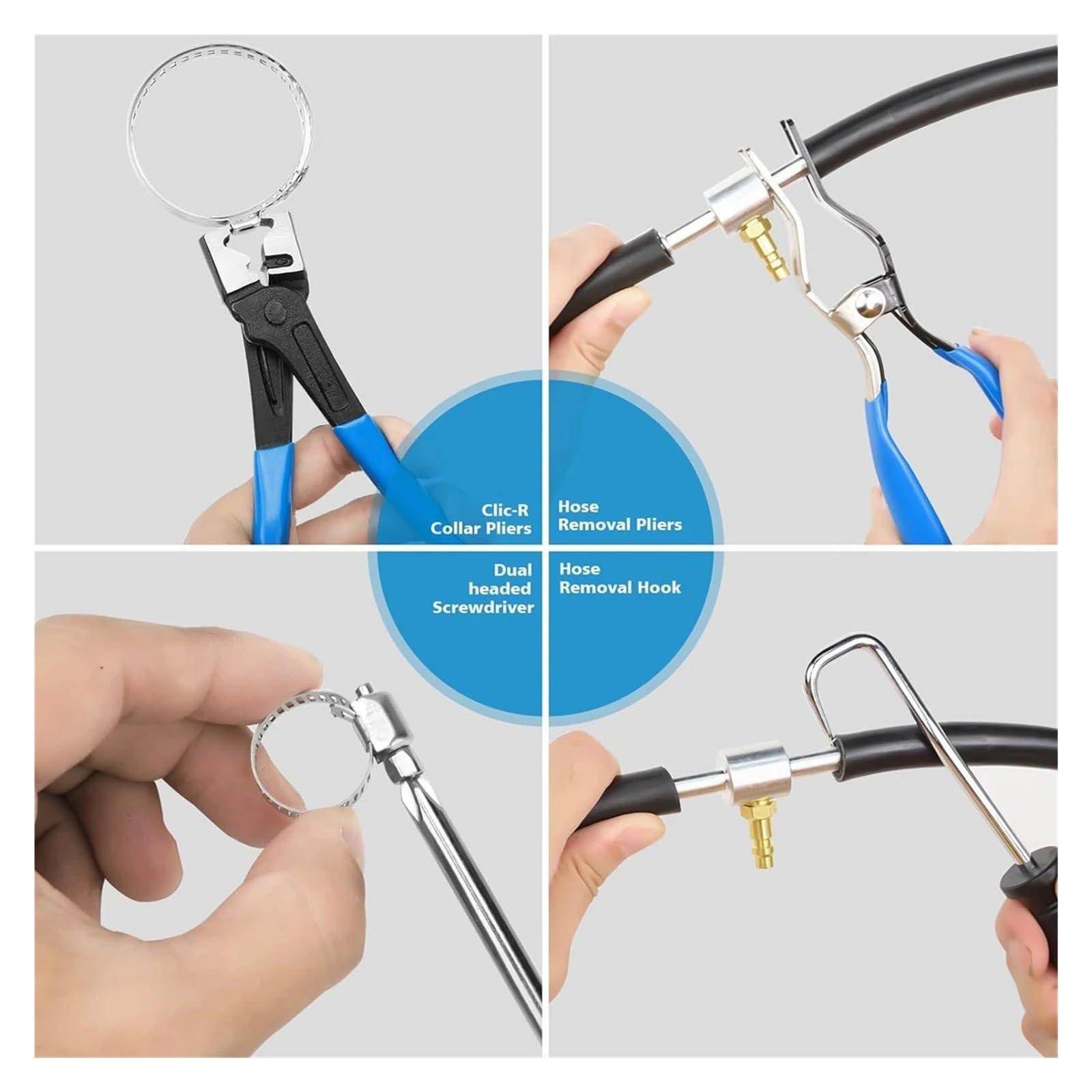 Pinza Per Fascette Set di pinze for fascette stringitubo da 9 pezzi