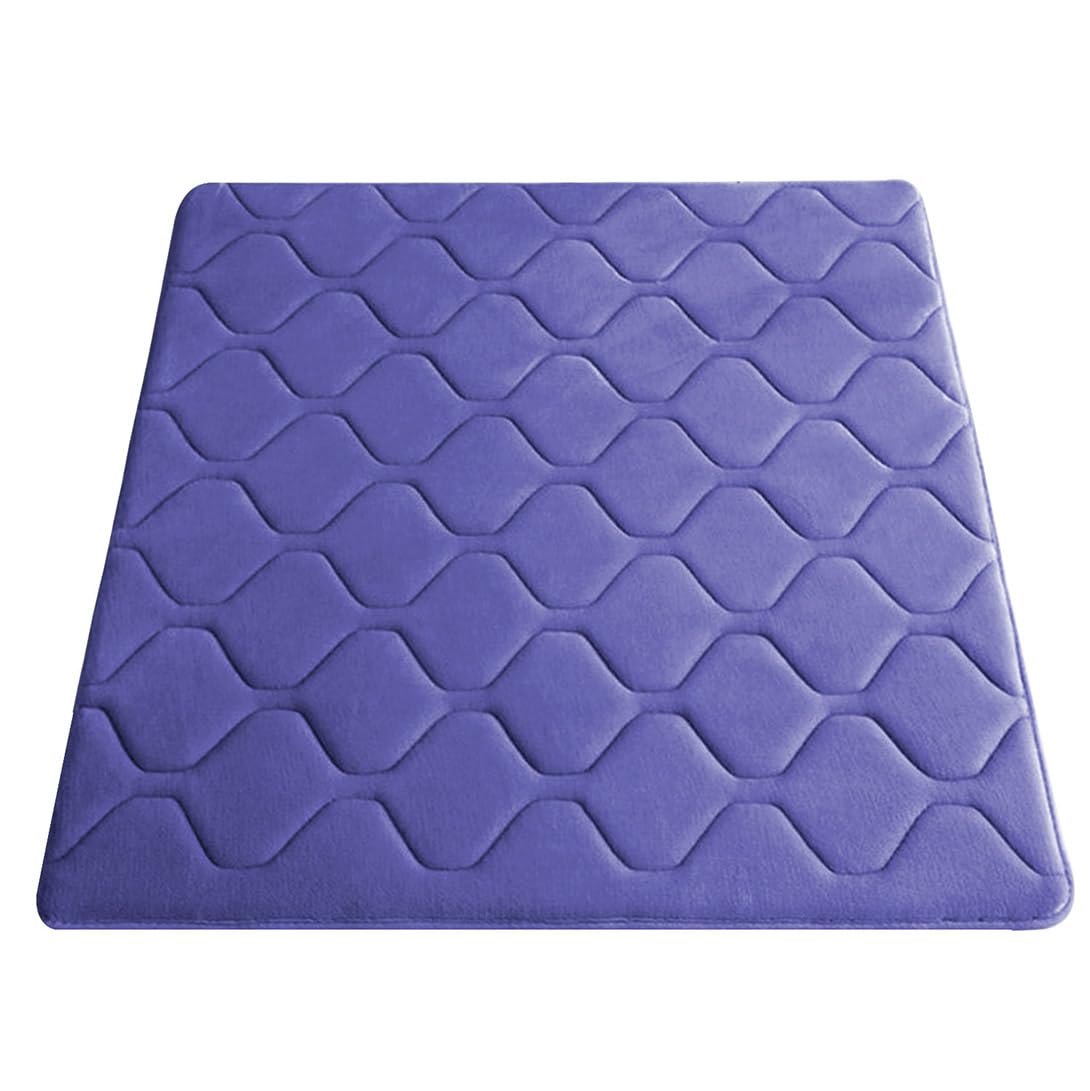 GGoty Grand tapis de méditation antidérapant lavable pour yoga, méditation, salon, chambre, maison - 60/80/100/120 cm (bleu foncé, 120 x 120 cm)