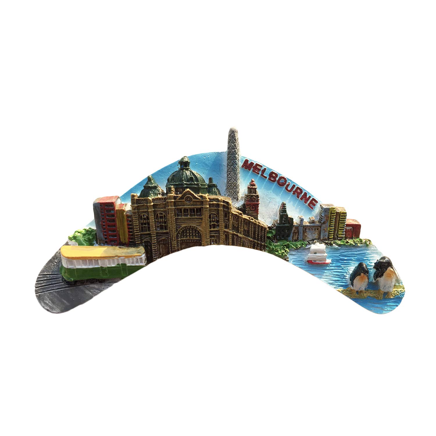 Wedarego Melbourne Australia 3D Darts Refrigerator Magnet Resin Travel Souvenirs,Handmade Home & Kitchen Decoration Melbourne Fridge Magnet Collection Gift