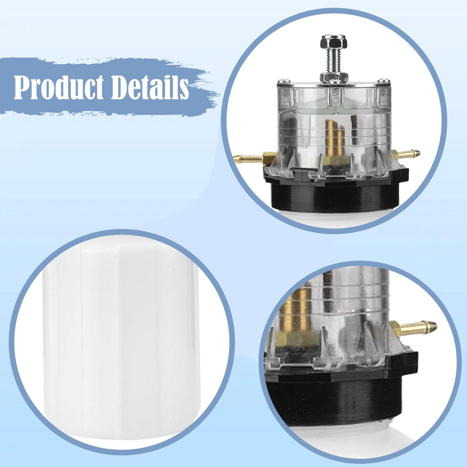 Colcolo Recipiente de Aceite para Bomba de vacío, Resistente, para ordeño Industrial, Accesorio para Bomba de vacío, depósito de Aceite para