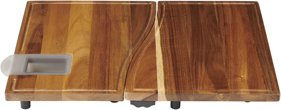 Anchor Hocking SwingBoard Acacia Wood Cutting Board, 6 Piece Set, Meal Prep Station