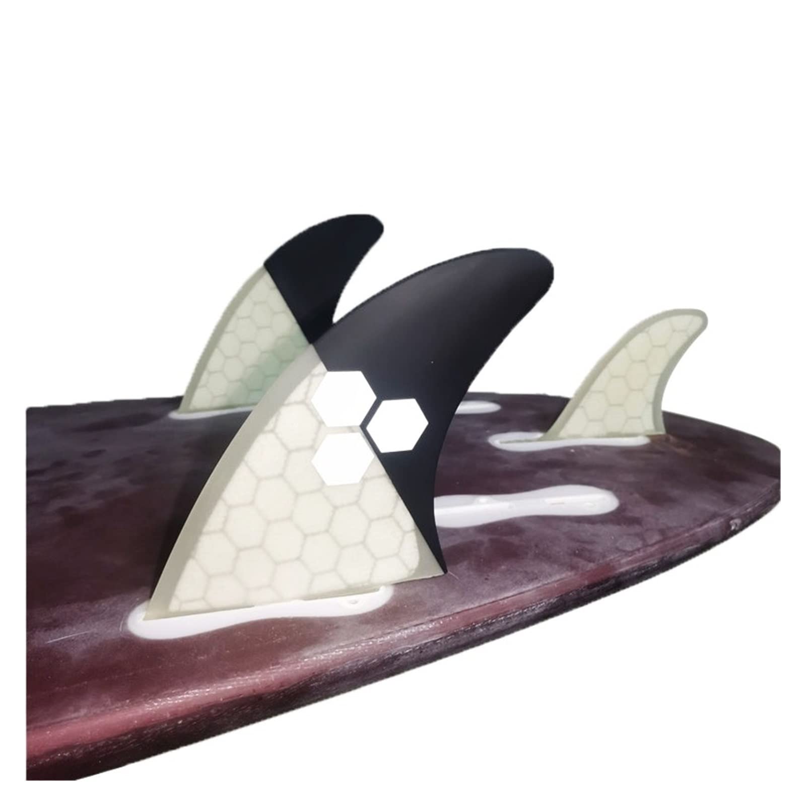 Kajakmotor, Fiberglas Performance Set Surfboard Finnen 3er Surf(Dark Grey)