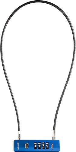 Miniatura 8 de Candado de cable con cerradura de combinación, contenedores de almacenamiento y equipo para exteriores, cerraduras de bicicleta para casco, scooter,