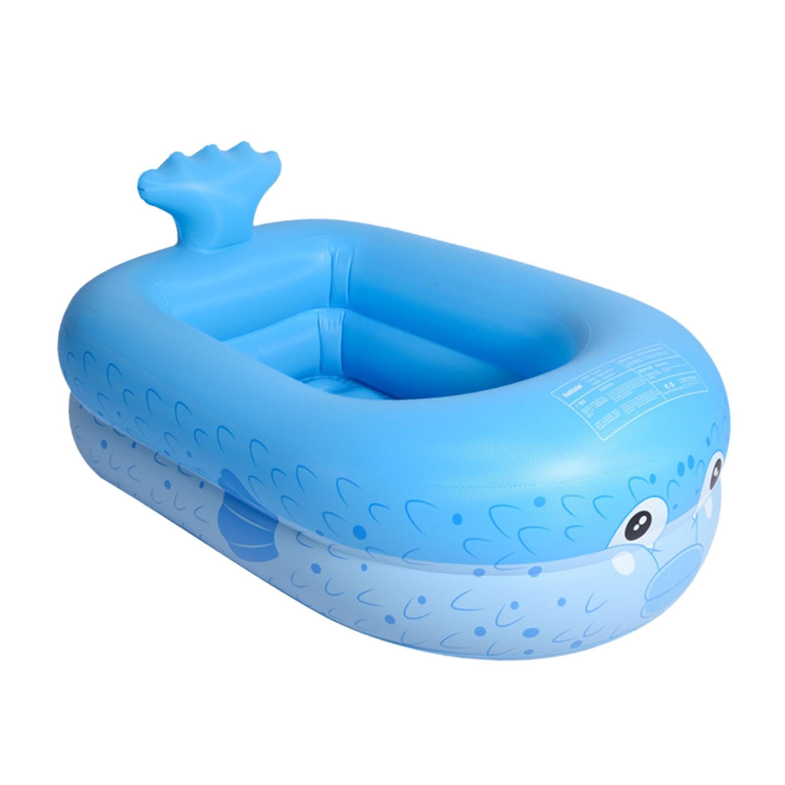 Piscine Gonflable avec Trous de Drainage, Ballon de Jeu pour Salon, Jardin, Terrasse, 160 cm bleu