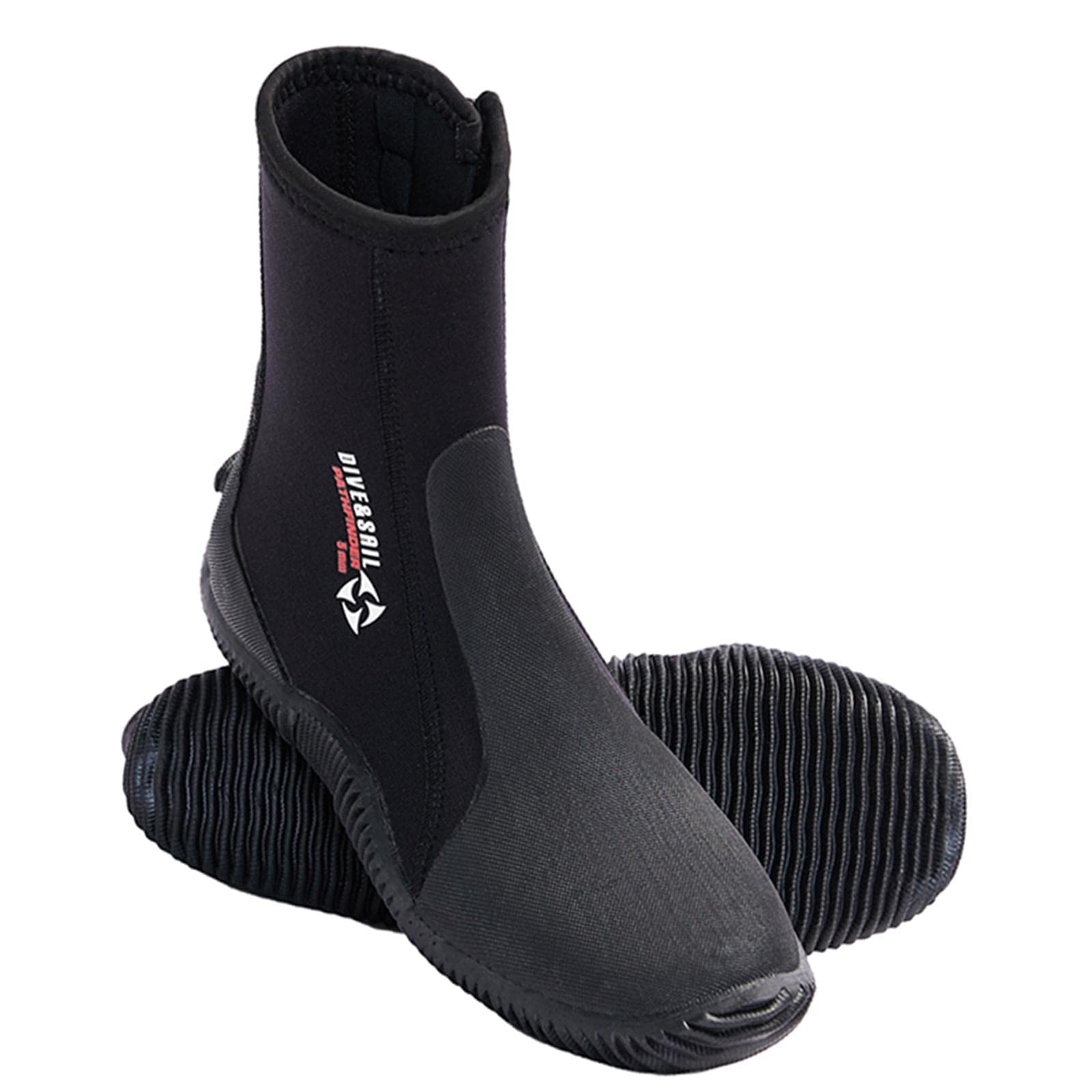 Buty do nurkowania unisex termiczne antypoślizgowe do windsurfingu podwodnej plaży 37-38, czarne