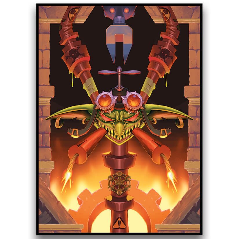 Fantasy North - Goblins - Heritage Card Backs - 100 Textured Matte TCG Card Sleeves - Fits Magic MTG Commander Pokemon and Other Card Games - Playing Card Sleeves