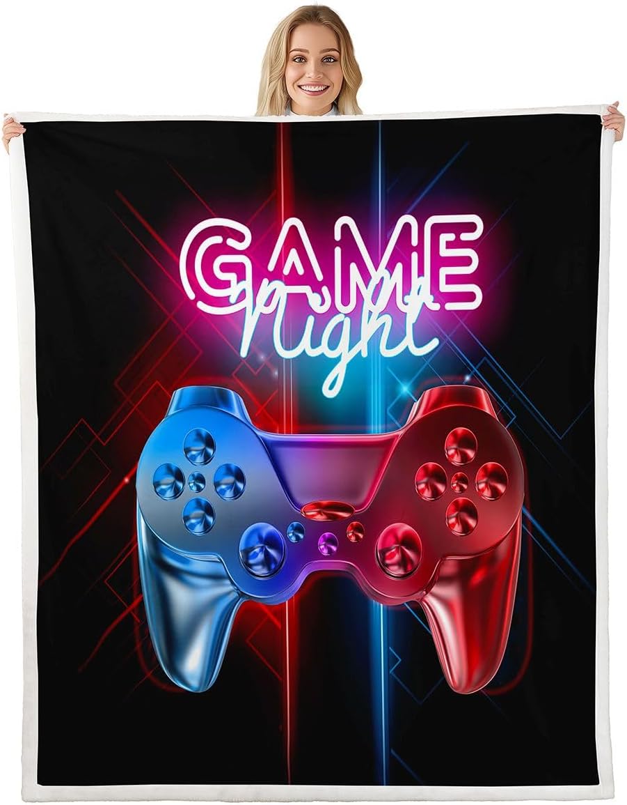 Feelyou Boys Gaming Fleece Throw 30"x40" Boys Girls Gift Sofa Warm