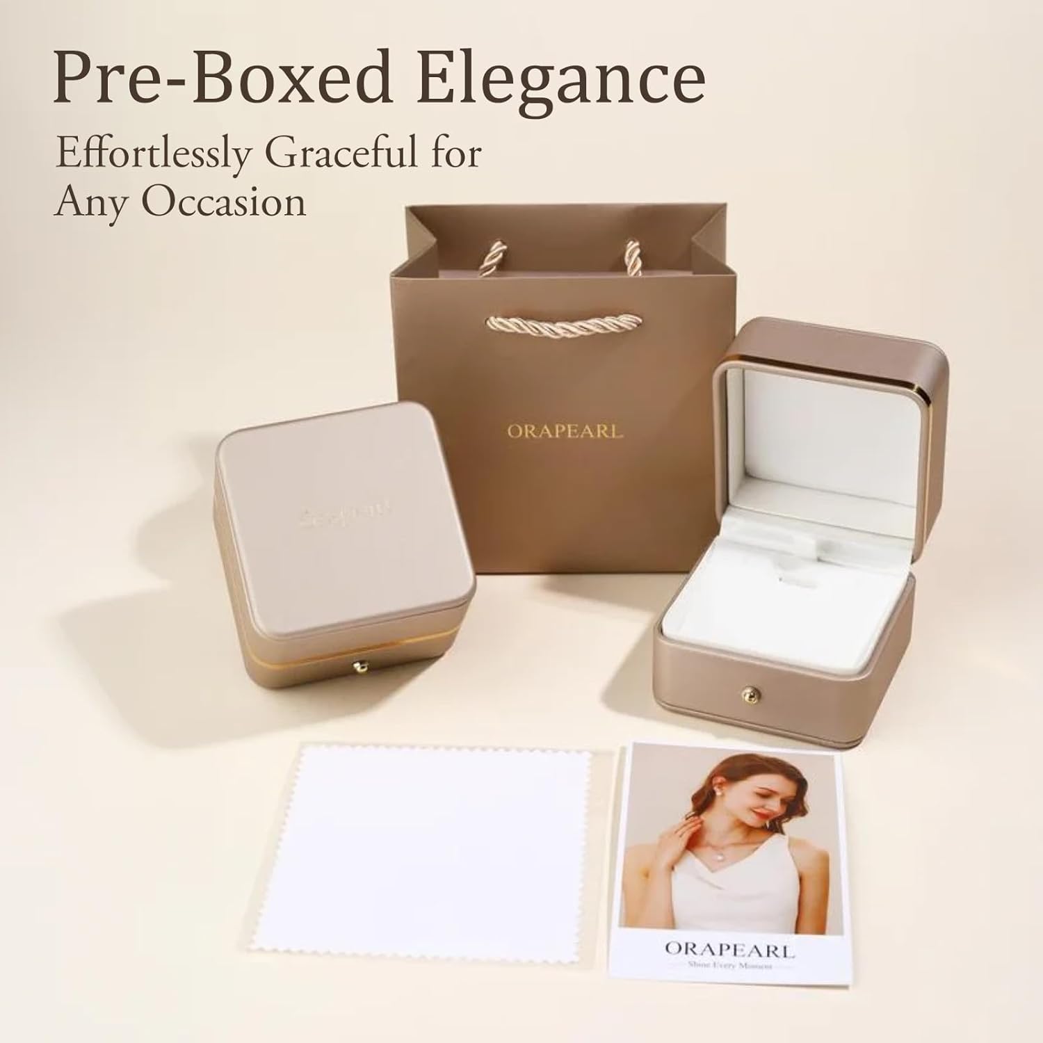 Pearl Pendant Necklace Elegant Jewelry Gift for Wife Mom Girlfriend Her Women June Birthstone for Christmas Anniversary Birthday - Image 6