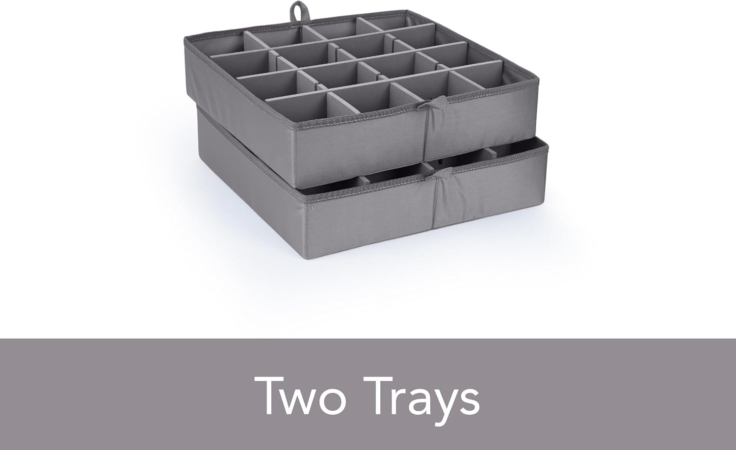 Covermates Keepsakes China Cups and Coffee Mugs Storage Box - Stackable, Reinforced Handles, China Storage, Red Heather