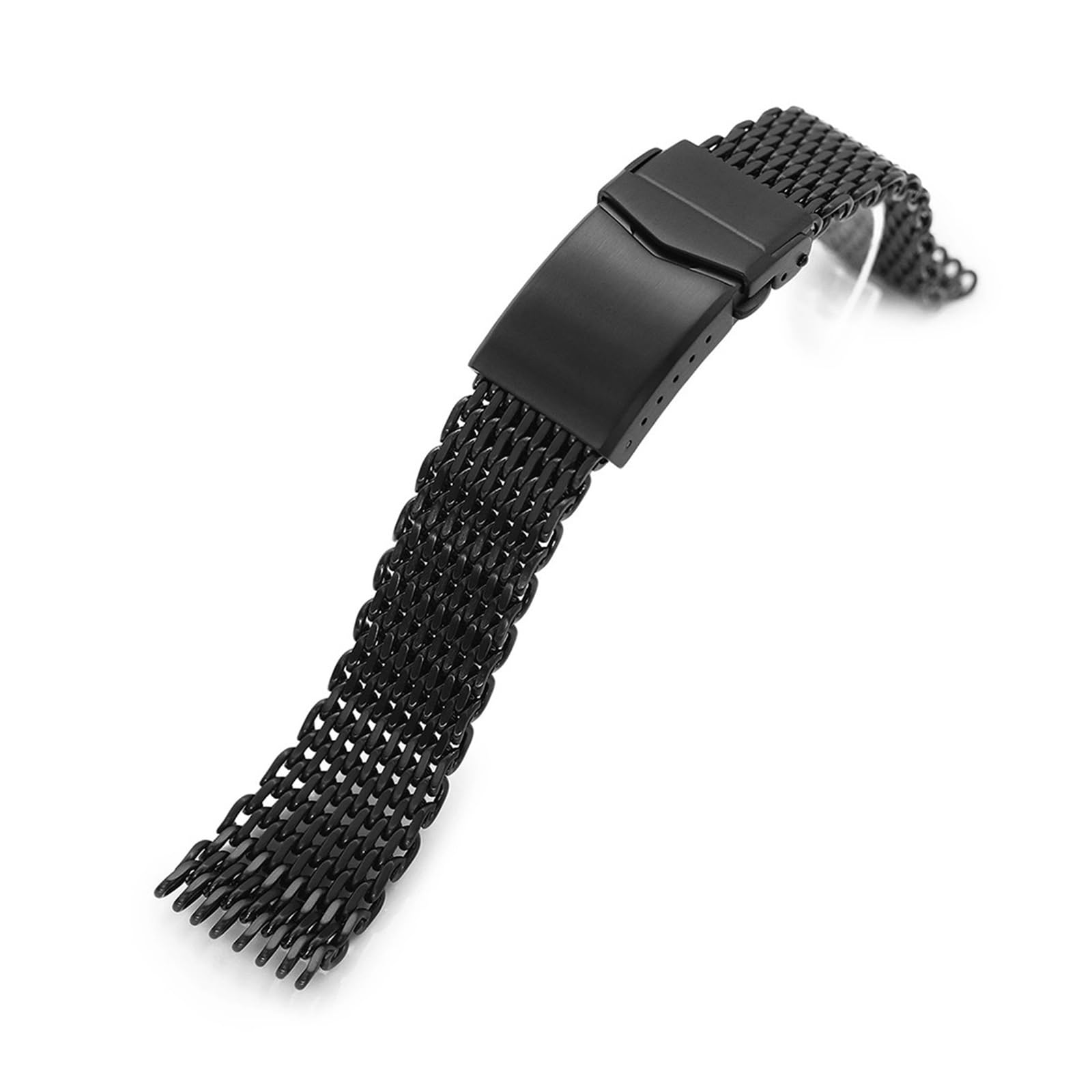 XILILHC Accessoires De Bracelet De Montre À Double Boucle Solide En Acier Inoxydable Milanais