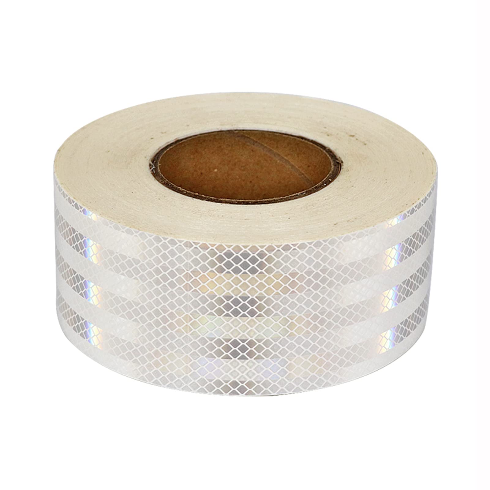 VHcgCGJ reflective tape, High Intensity Acrylic Material Self-Adhesive Reflective Sticker, Marking Barrier Tape(Wit)