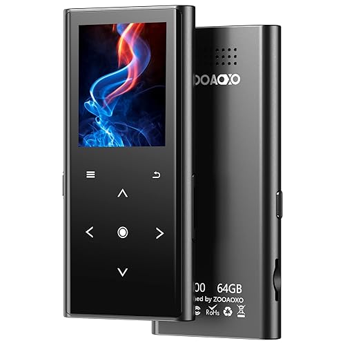 64GB Lettore MP3, Lettore Musicale con Bluetooth 5.2, Altoparlante HD