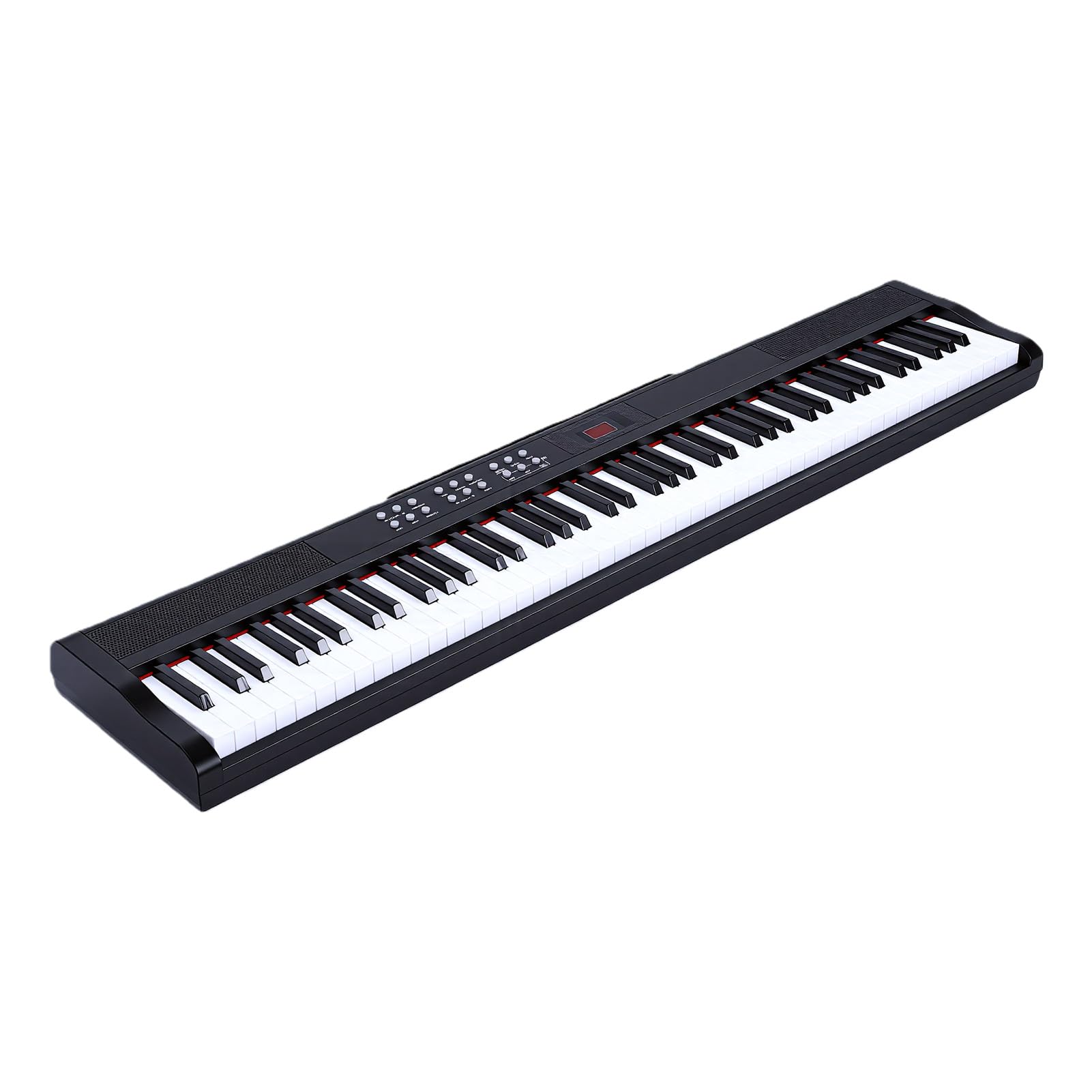 Dilwe 88-klawiszowe Pianino Cyfrowe, Pełnowymiarowa, Ważona Klawiatura z 900 Tonami, 700 Rytmów, 110 Utworów Demonstracyjnych, Obsługa Bluetooth MIDI dla Początkujących Profesjonalistów (wtyczka UE)