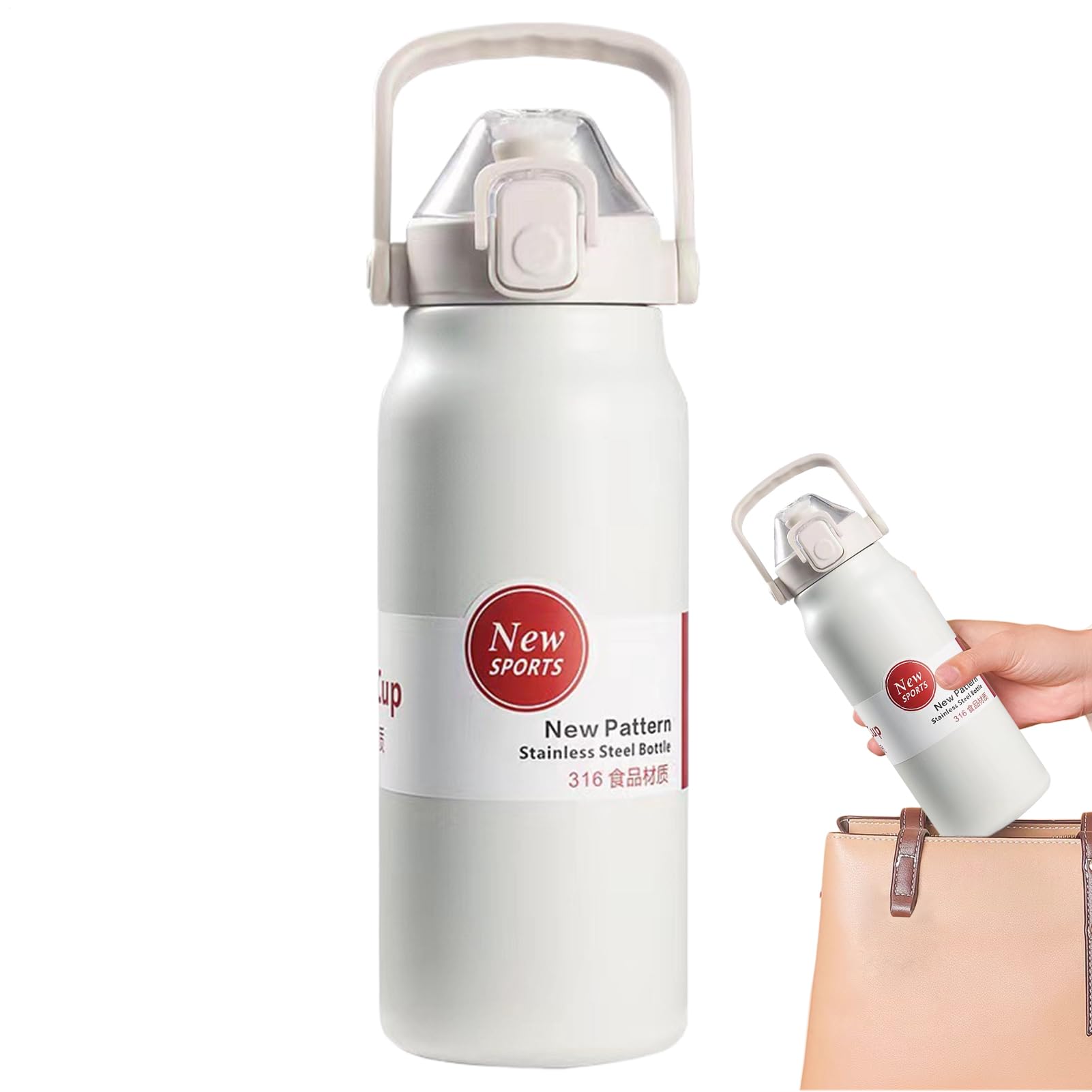 Bouteille isotherme 1300ml grand volume avec contrôle de température actif