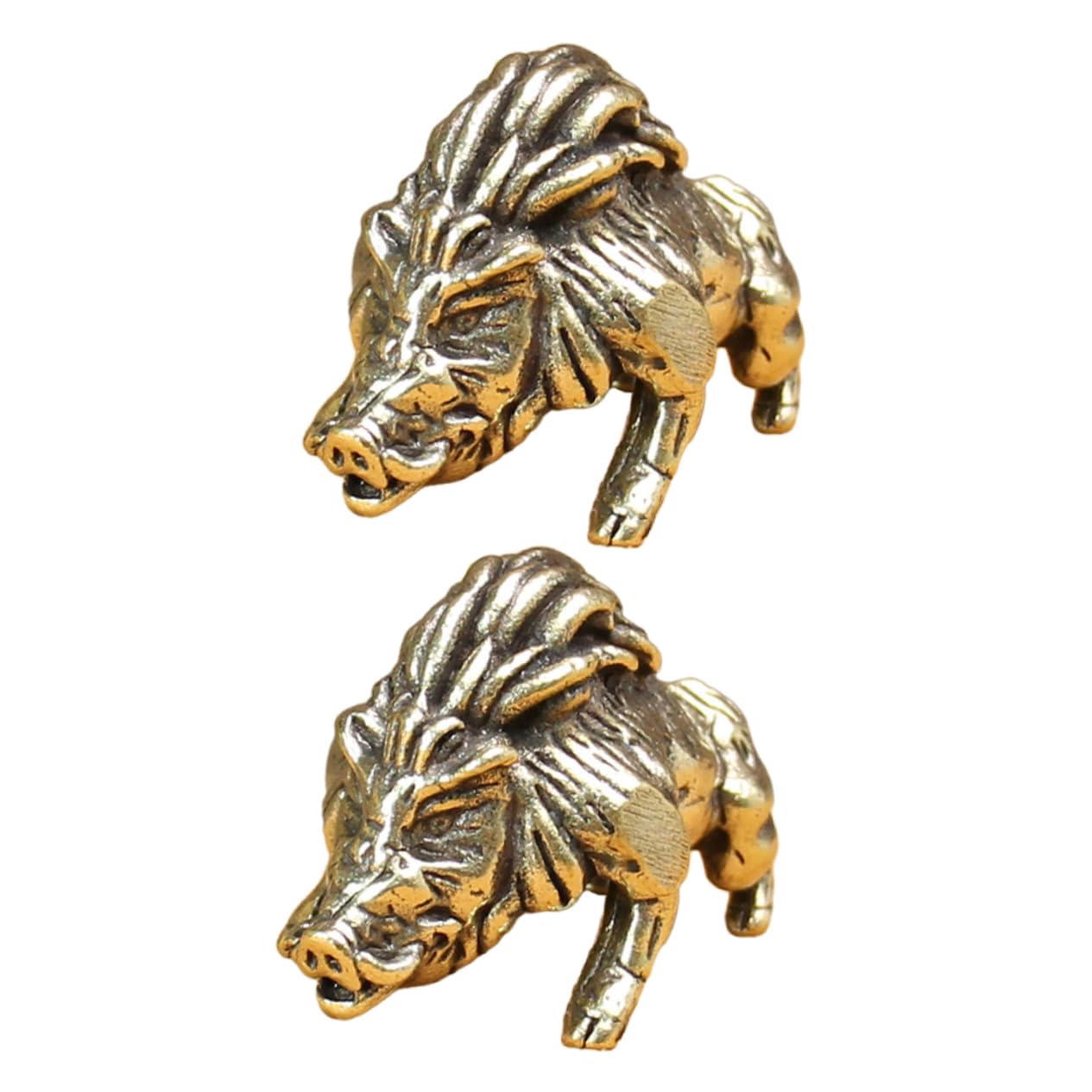Amosfun 4stücke Vintage Messing Wildschwein Statue Handgefertigte Tierfigur Für Schreibtisch Dekoration Rustikale Brass Tierfigur Für Zuhause Und Büro Handwerkskunst