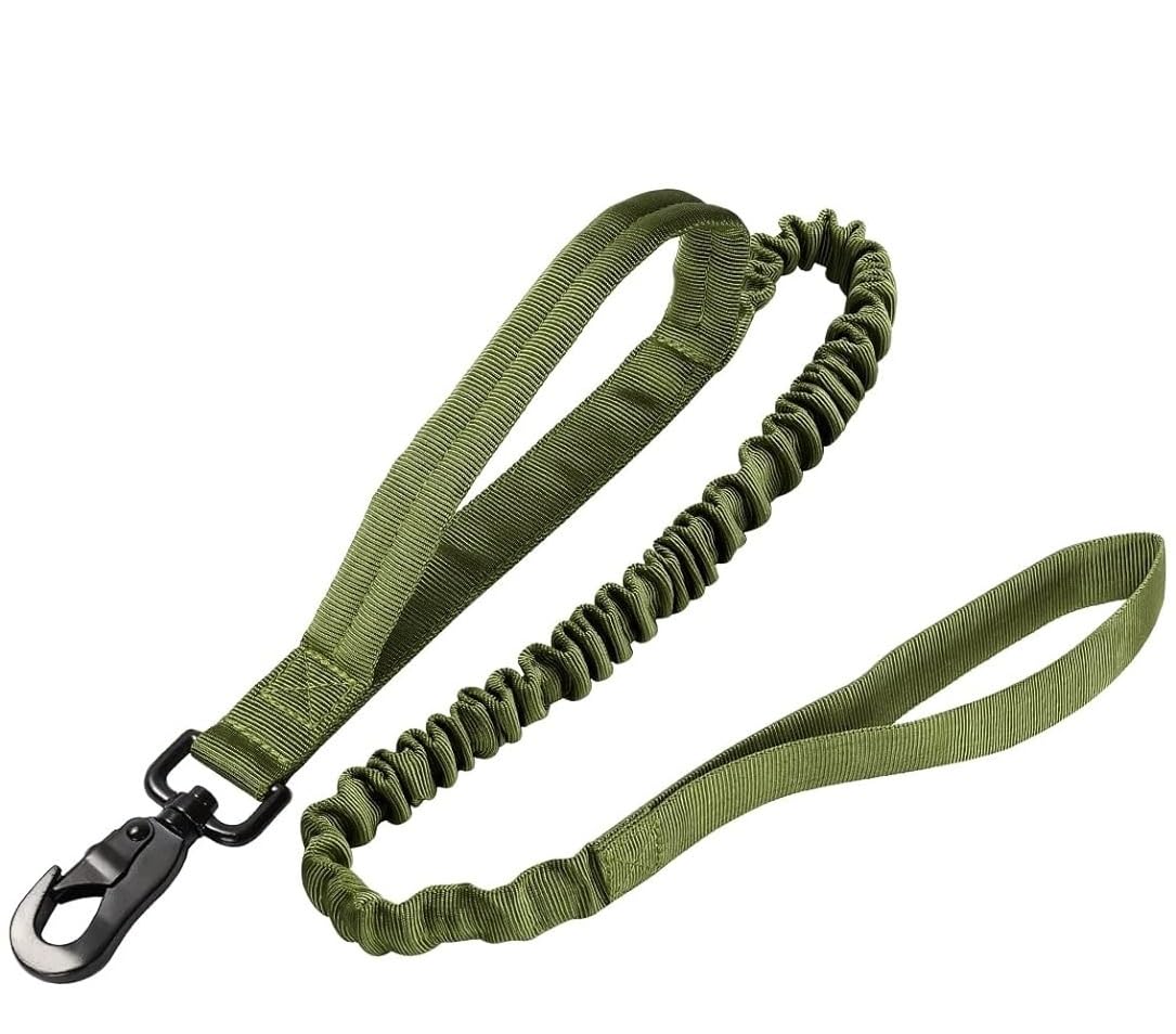 WapaW Tactical Dog Leash, Tactical Bungee Dog Leash Heavy Duty, No Pull Dog Leash for Shock Absorption, Improved Dog Safety and Comfort Training Leash for Medium Large Breed. (95-145CM, Army Green) (B0CHP3DCZS) Amazon Price History, Amazon Price Tracker