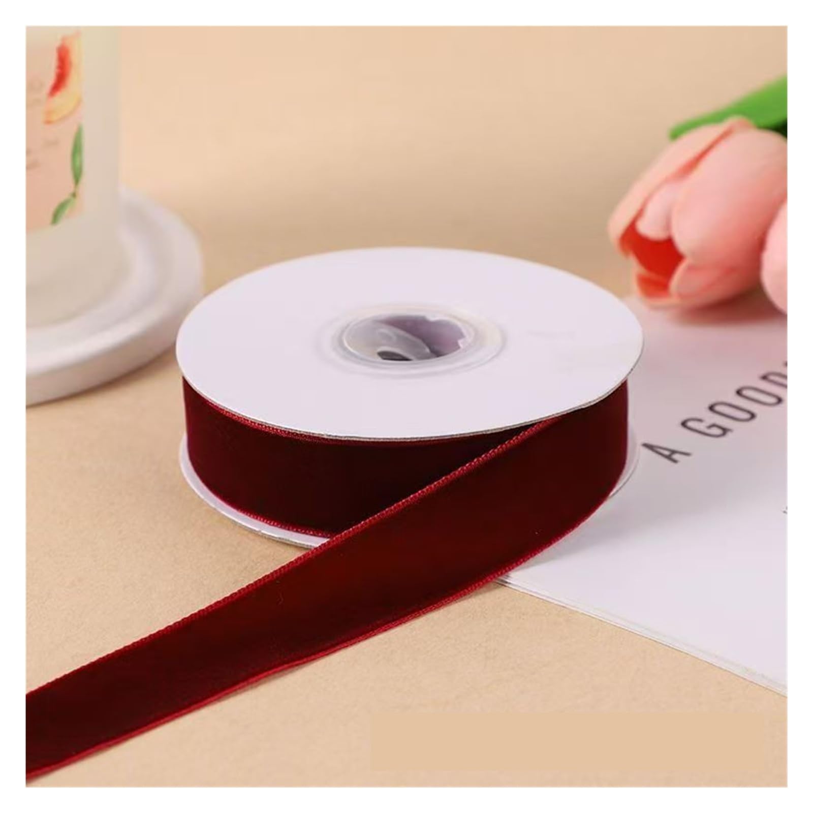 2 Stück Samt-Bordeaux-Band-Accessoires-Schleife Für Haushalt Wohnen | Accessoires Vielseitige Kleidung, Mützen, Schals, Bekleidungsbänder, Accessoires