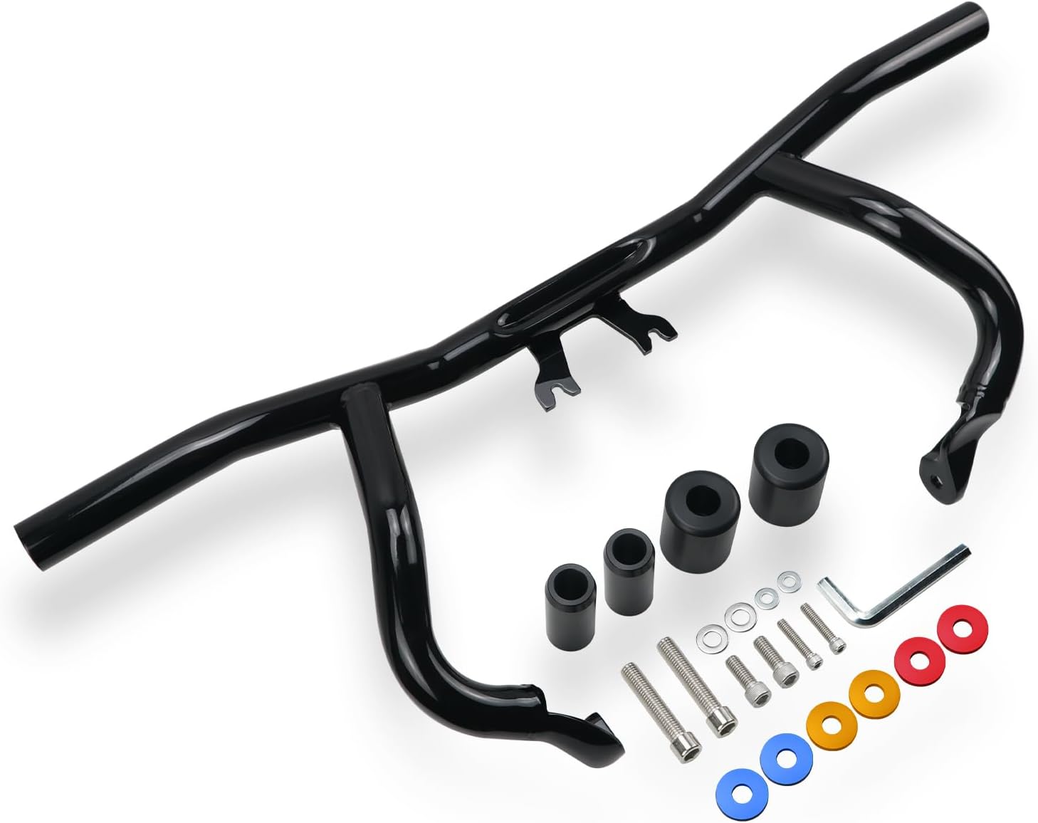 Engine Guard Flat Out Crash Bar for Harley Touring Street Glide Road Glide Road King Electra Glide Ultra Models (2014-2025)