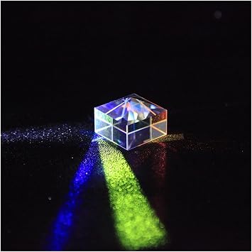 Prisms and Kaleidoscopes, Crystal Prisms, Optical Crystal Prisms, Science Classroom Optical Kit Color 25X20X20MM