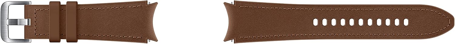 Samsung Electronics Hybrid Leather Silicone Watch Band Strap Medium/Large, for Galaxy Watch 4 and Galaxy Watch 4 Classic (US Version), Camel (ET-SHR89LAEGUJ) : Clothing, Shoes & Jewelry