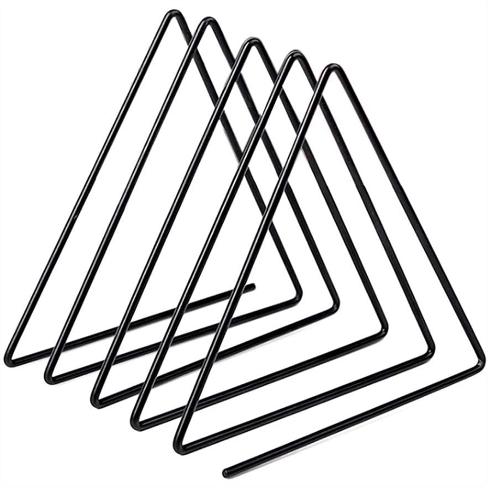 Portaoggetti da scrivania, Portadocumenti Moderno in Metallo Triangolare, fermalibri da scrivania con Decorazione per Sala Studio, portariviste