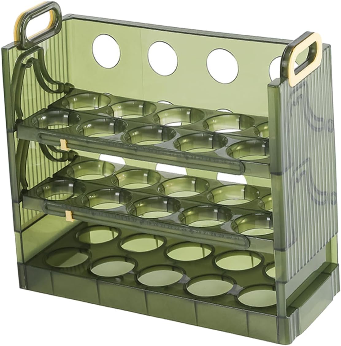 ABOOFAN Three-layer Storage Container Capacity Holder for Refrigerator to Keep Fresh for Kitchen Organization and Space Saving