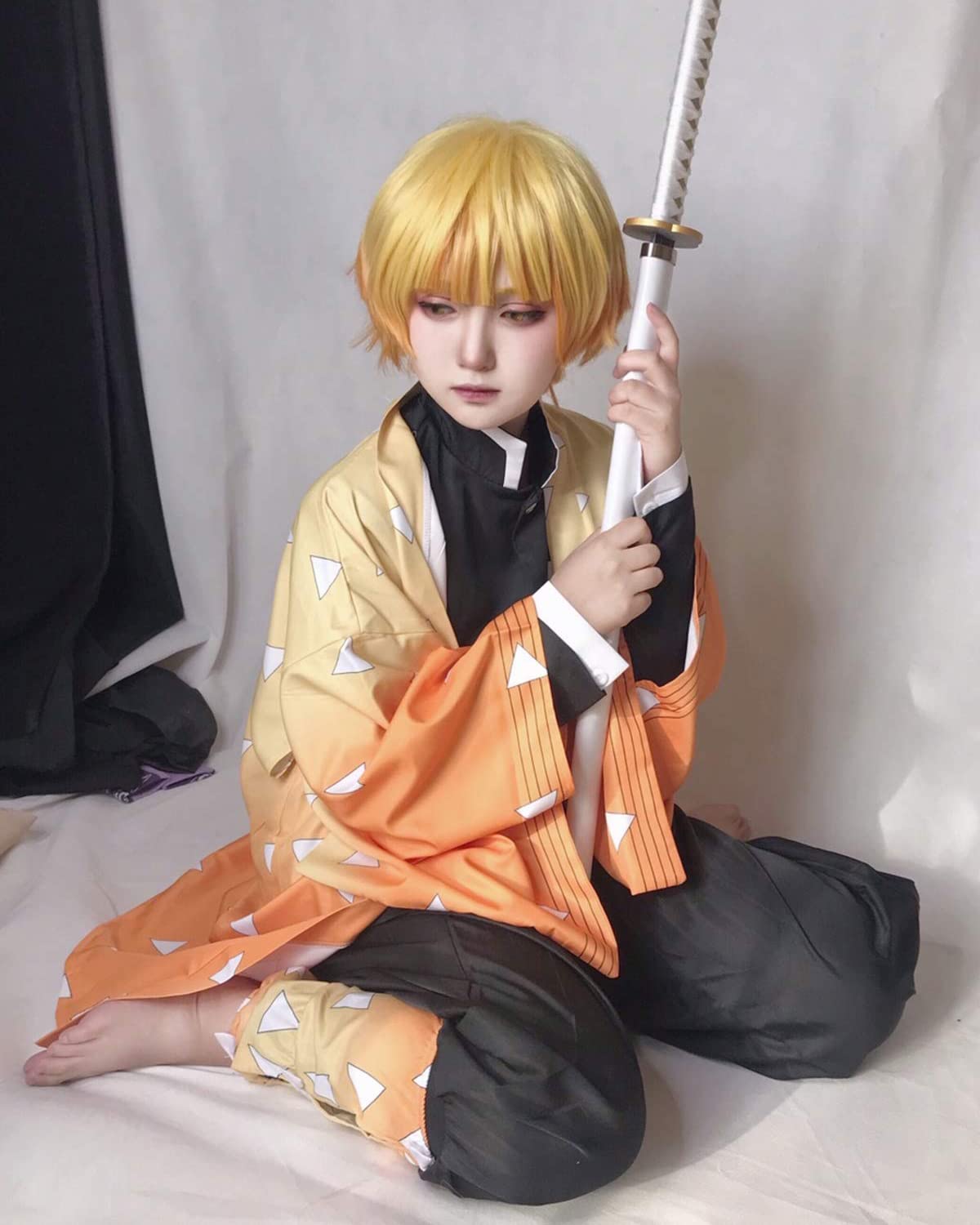 Fiamll Tanjirou Zenitsu Giyuu Costume de cosplay pour kimono japonais demon cosplay tenue d'Halloween