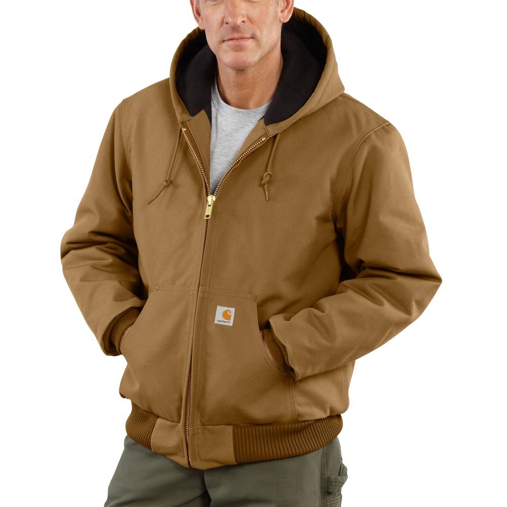 Carhartt mens Loose Fit Firm Duck Insulated Flannel-lined Active Jacket