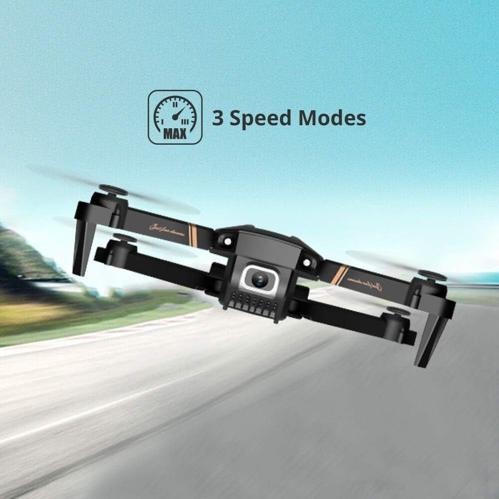 4DV4 Drone with 1080P Camera for Adults,HD FPV Live Video RC Quadcopter Helicopter for Beginners Kids Toys Gifts,2 Batteries and Carrying Case,Altitude Hold,Waypoints,3D Flip,Headless Mode,Black : Toys & Games