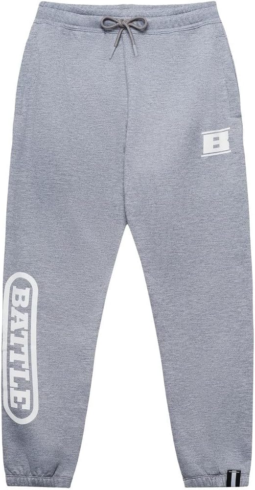 Battle Sports Classic Sweatpants, Standard Fit, Full Length, Elastic Waistband with Drawcord, Brushed Fleece