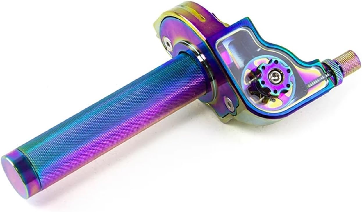 7/8'' Motorcycle Throttle Handle Accelerator Twist Handlebars Grip Cable Quick CRF Pit Bike ATV Universal(Color)