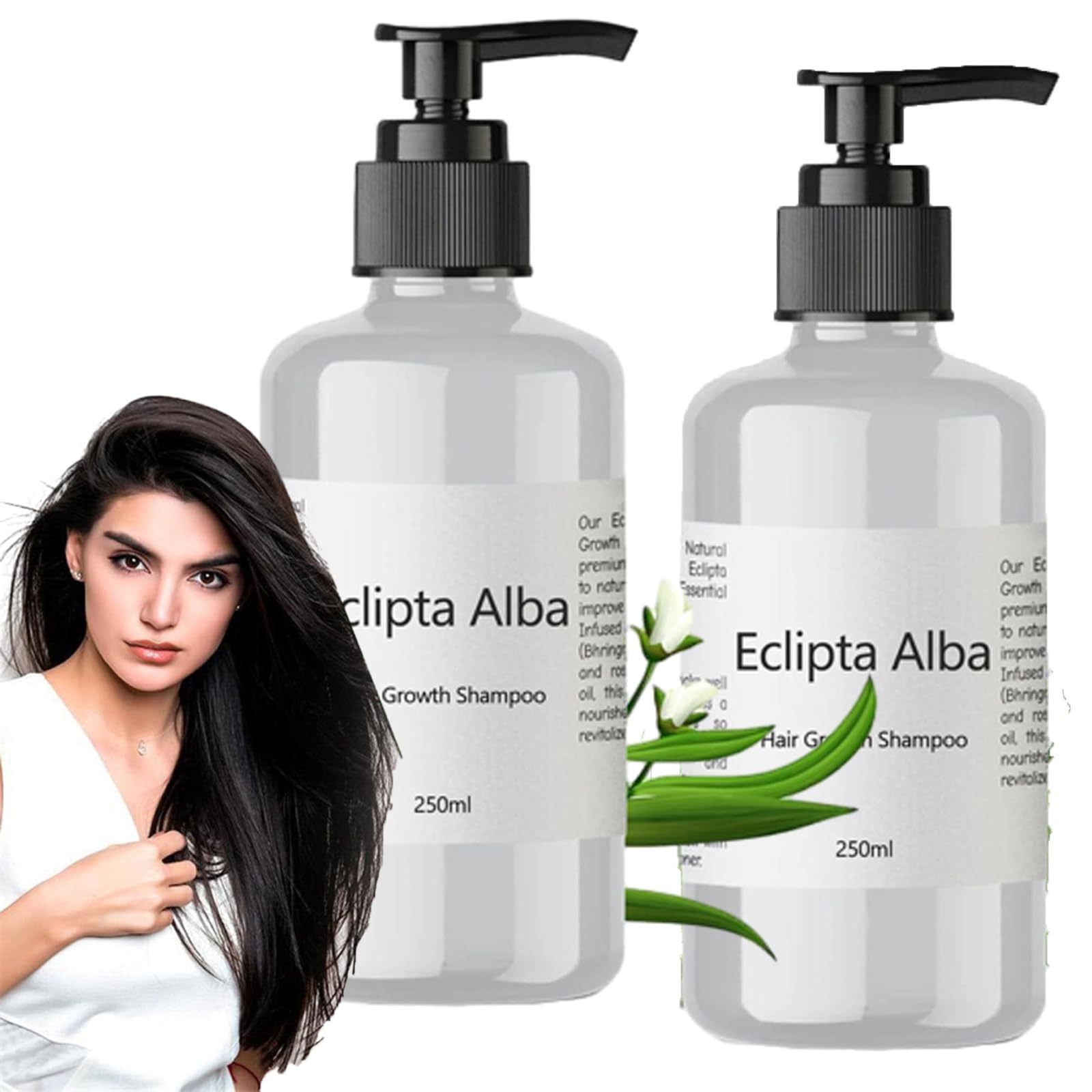 Eclipta Alba Shampoo, Eclipta Alba for Hair Growth Shampoo, Eclipta Alba Oil Shampoo-2pcs