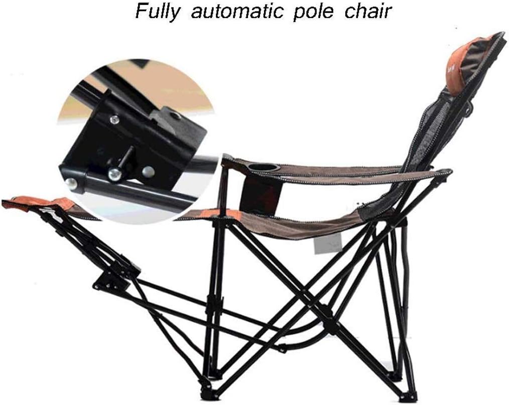 JSEIAJB Portable Folding Design - Adjustable Footrest, Cup Holder, Material, Steel Frame