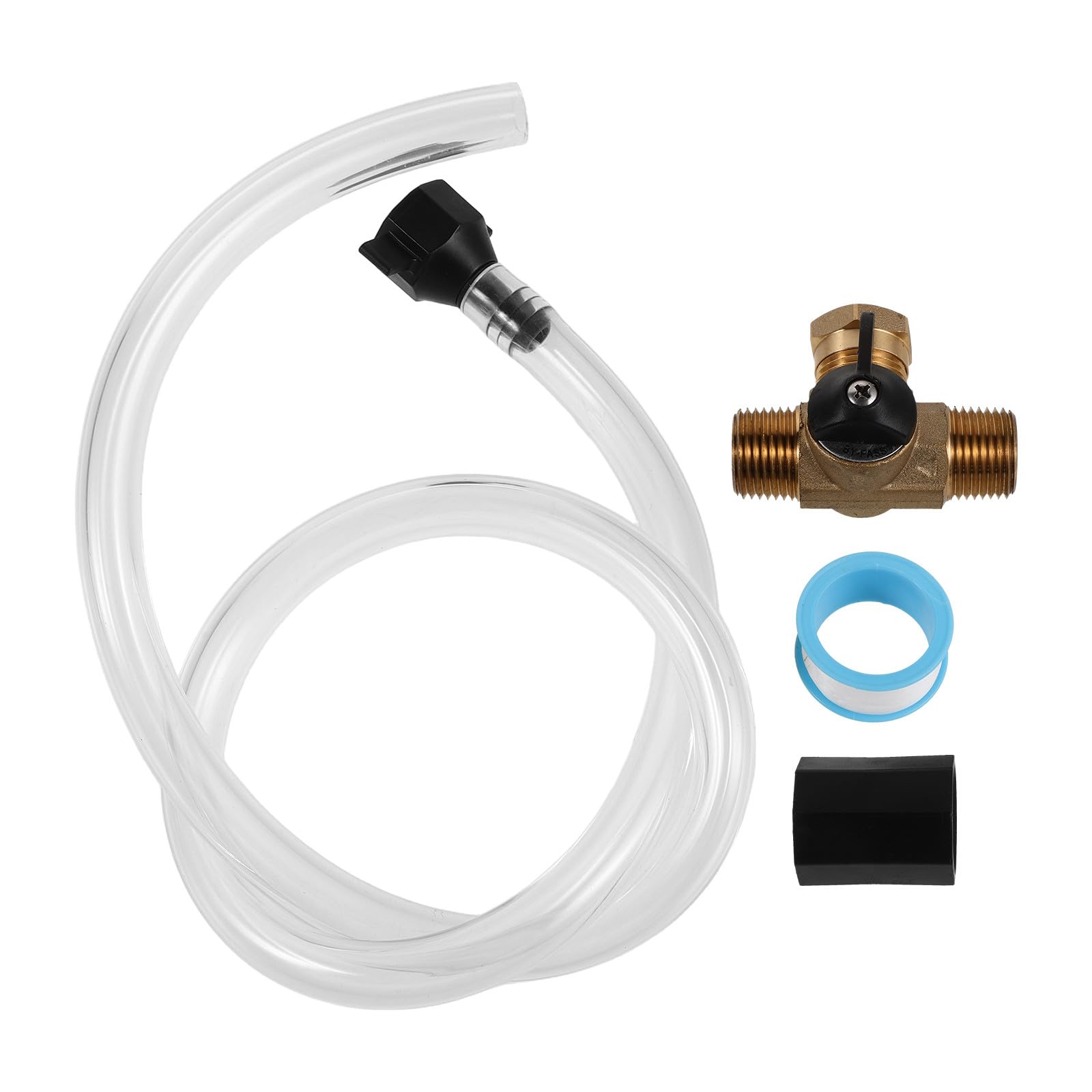 ibasenice 1 set di kit di conversione per pompa per camper, kit di svernamento - Accessori per camper, tubo flessibile di ricambio per scaldabagno, valvola antigelo in ottone per impianti idraulici di