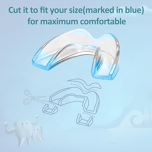 Miniatura 4 de Protector nocturno para niños para rechinar dientes, tamaño pequeño, paquete de 4 protectores nocturnos moldeables para apretar los dientes  Cómodo