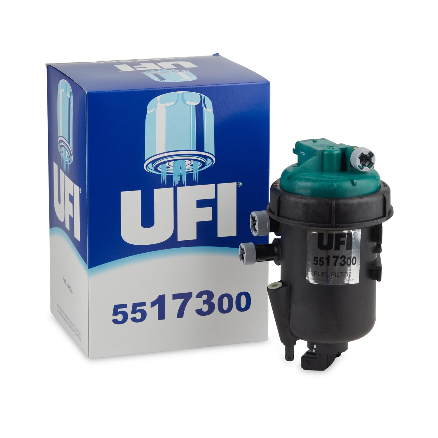 UFI Filters, Filtro Gasoil 55.173.00, Filtro de Combustible Diésel de Recambio, Apto para Coches, Apto para Modelos Fiat y Lancia