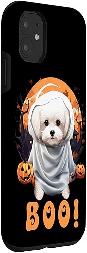 Miniatura 9 de iPhone 1212 Pro lindo fantasma juguete caniche divertido traje de Halloween disfraces boo caso
